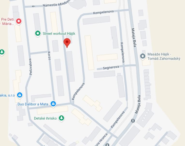 Beauty Rescue Žilina Hájik mapa a okolie